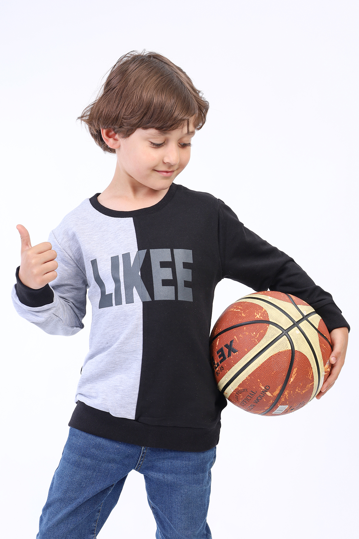 Toontoy Erkek Çocuk İki Renkli Baskılı Sweatshirt