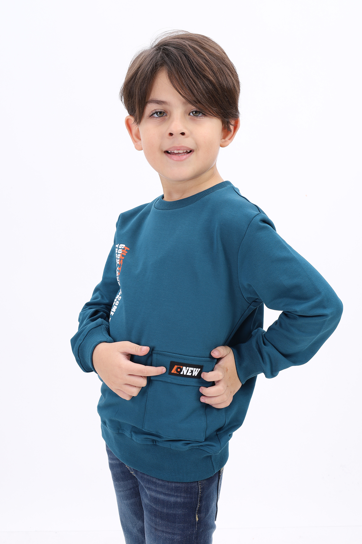 Toontoy Erkek Çocuk Baskılı Sweatshirt