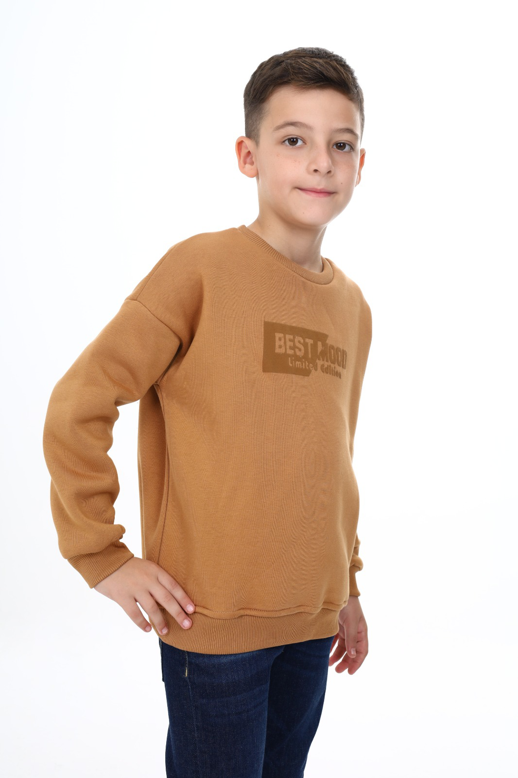 Toontoy Erkek Çocuk Best Mood Baskılı Sweatshirt