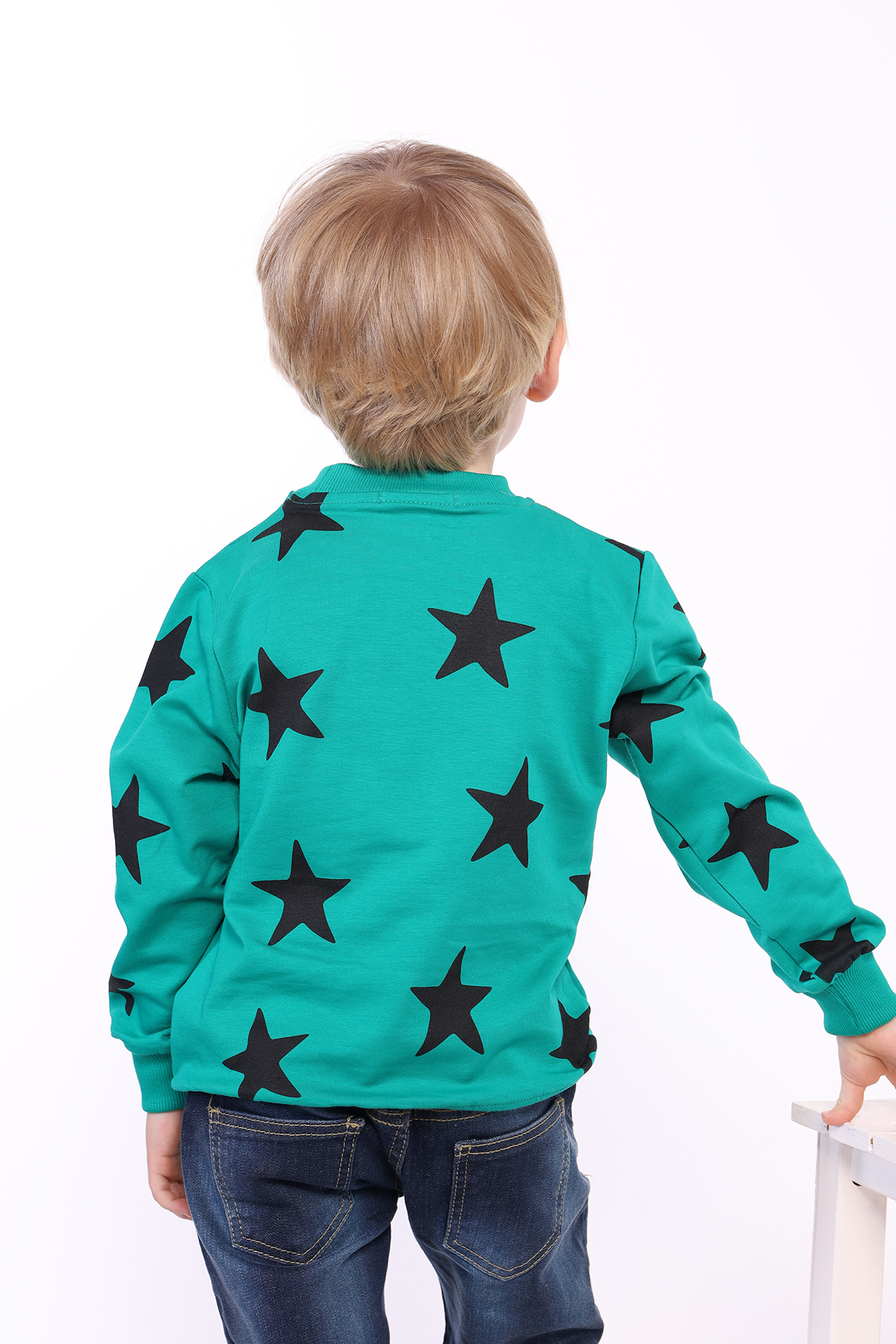 Toontoy Erkek Çocuk Komple Yıldız Baskılı Sweatshirt