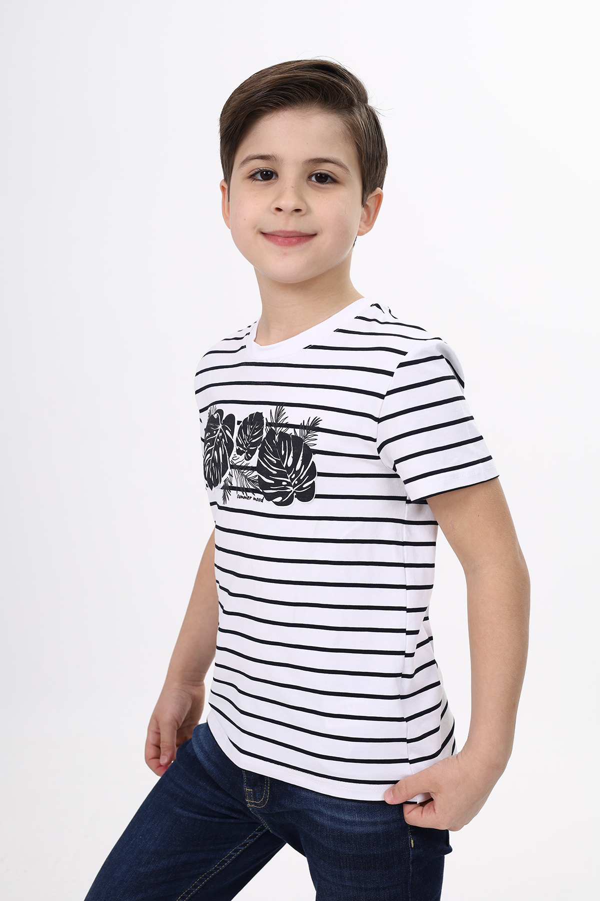Toontoy Erkek Çocuk Çizgili Tişört