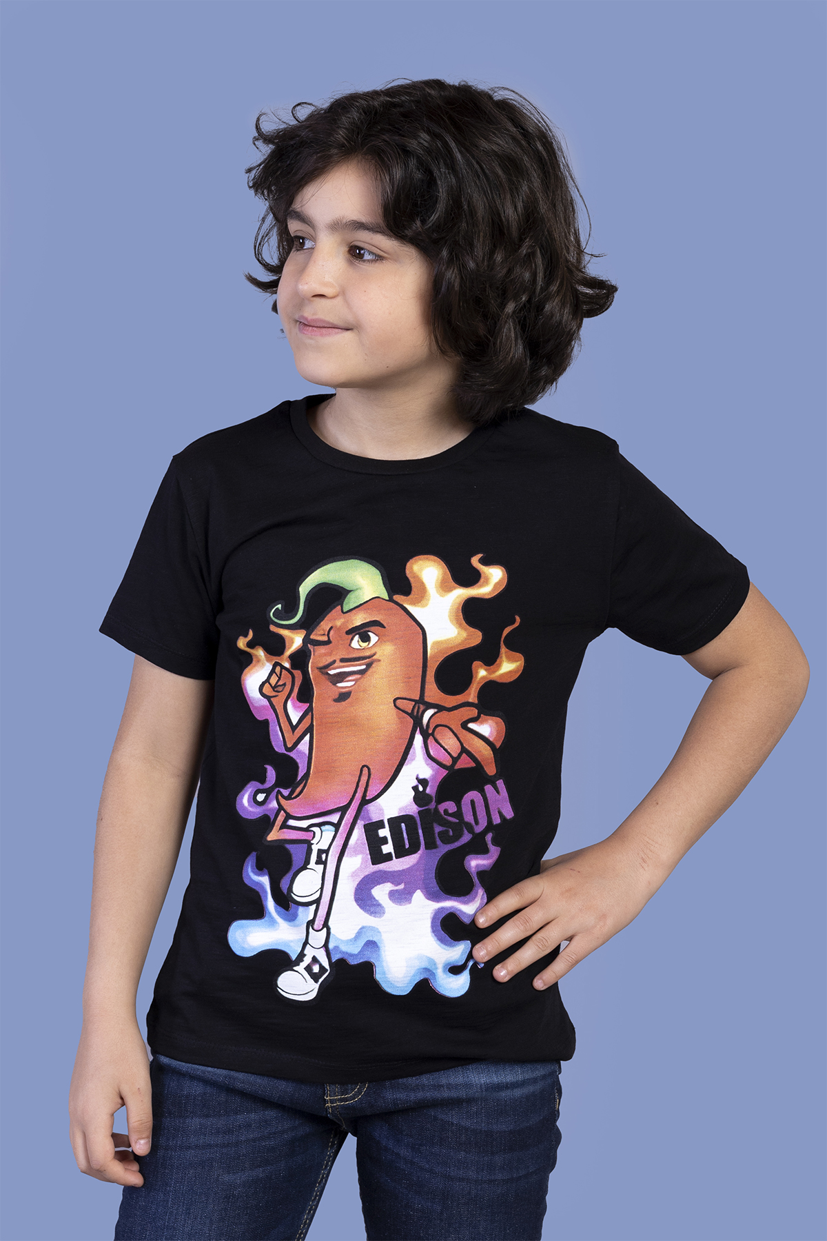 Toontoy Erkek Çocuk Acı Biber Baskılı Tişört