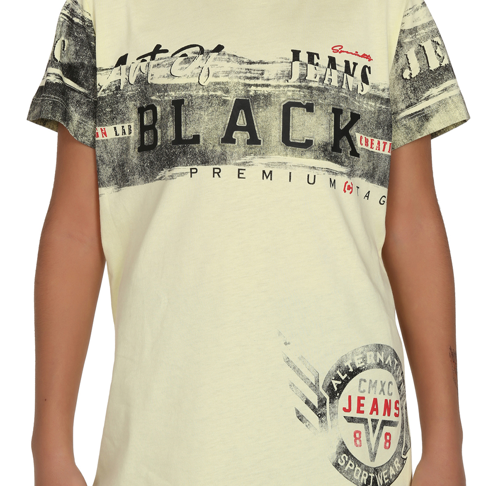Toontoy  Erkek Çocuk T-Shirt Black Baskılı