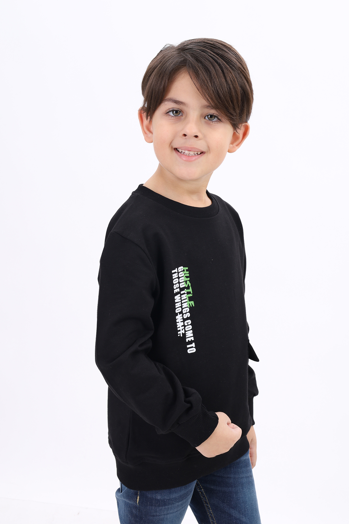Toontoy Erkek Çocuk Baskılı Sweatshirt