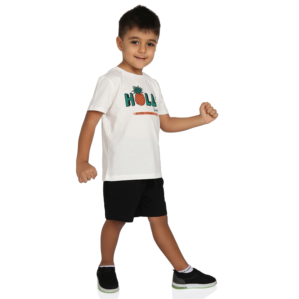 Toontoy  Erkek Çocuk Hollo Baskılı Şortlu Takım