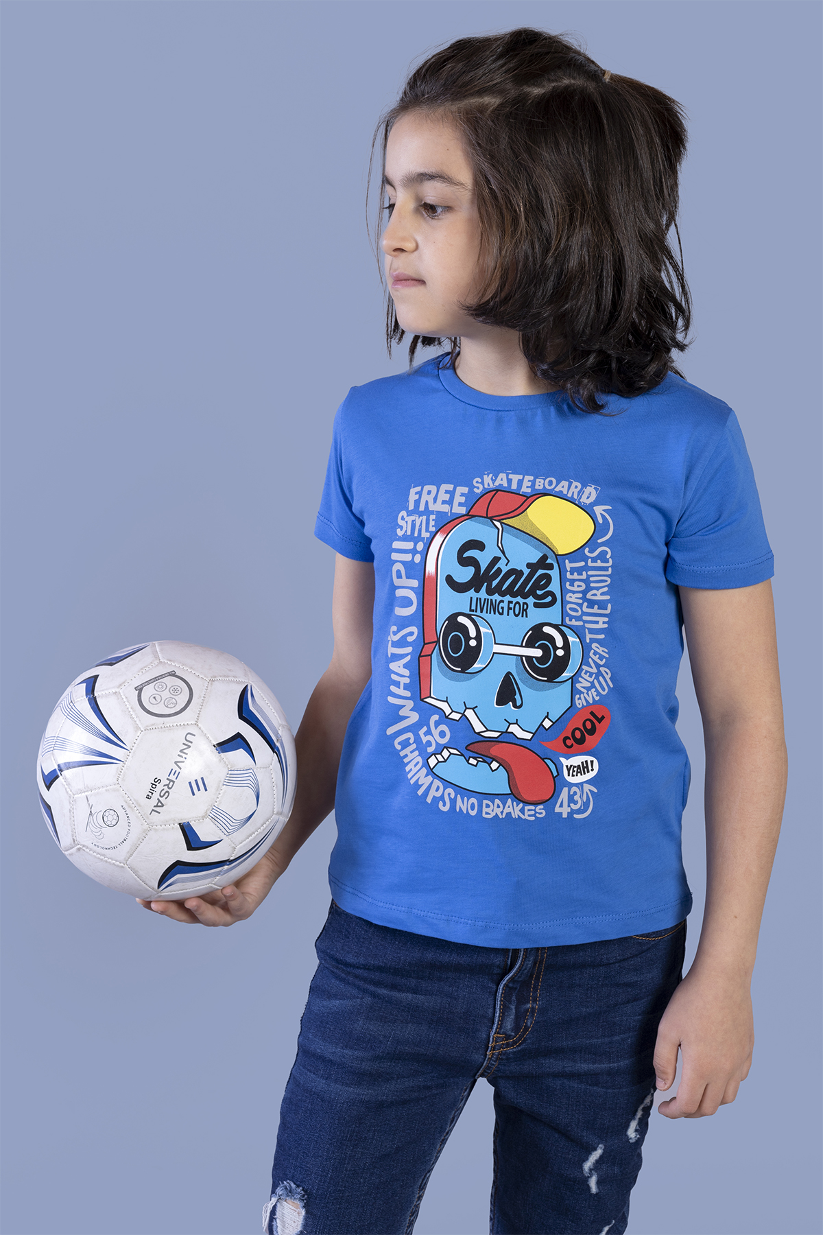 Toontoy Erkek Çocuk Skate  Baskılı Tişört