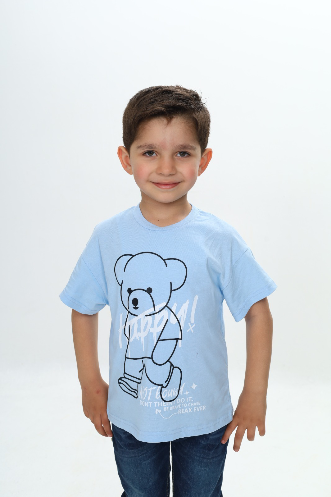 Toontoy Erkek Çocuk Ayıcık Baskılı Tişört