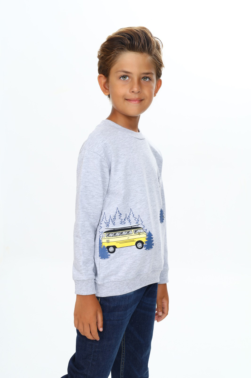 Toontoy Erkek Çocuk Baskılı Sweatshirt