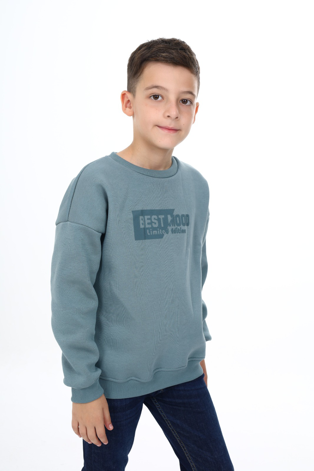 Toontoy Erkek Çocuk Best Mood Baskılı Sweatshirt