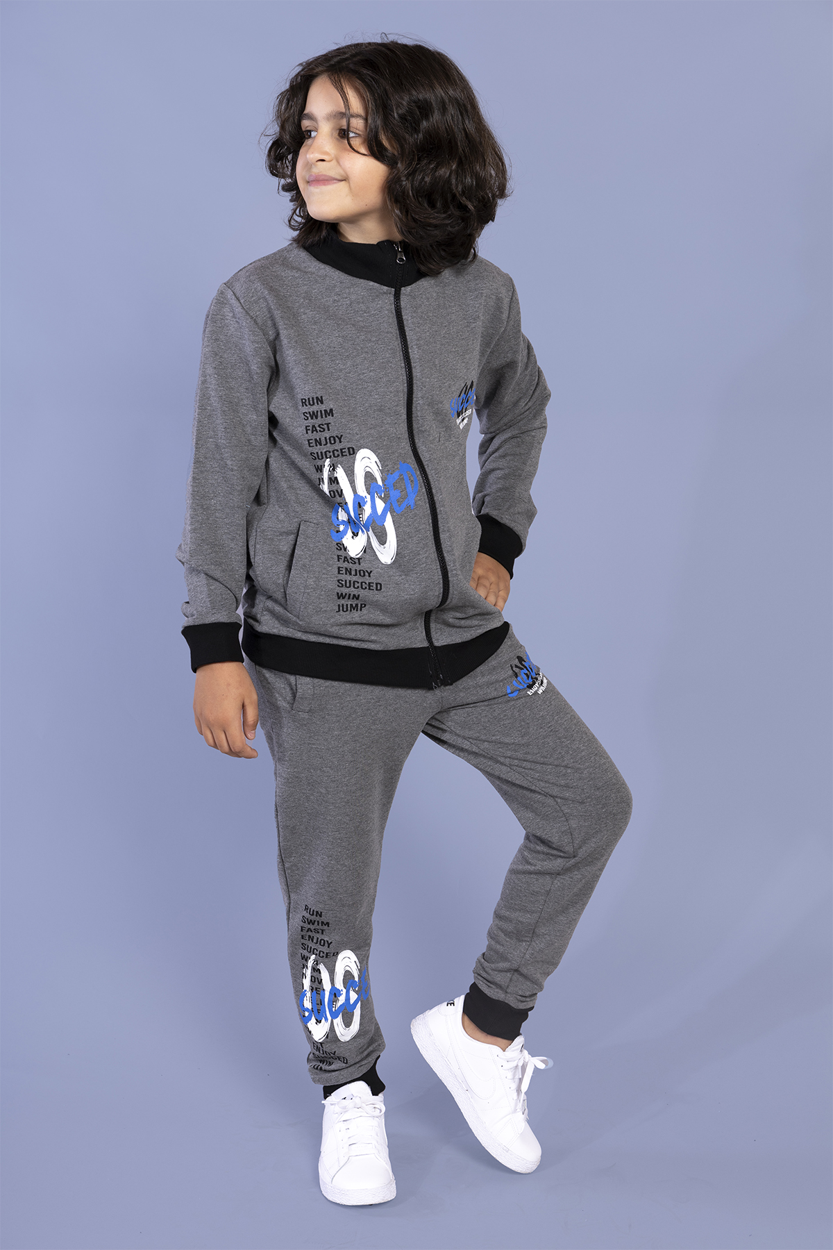 Toontoy Erkek Çocuk Baskılı İki Yanı Cepli Eşofman Takımı