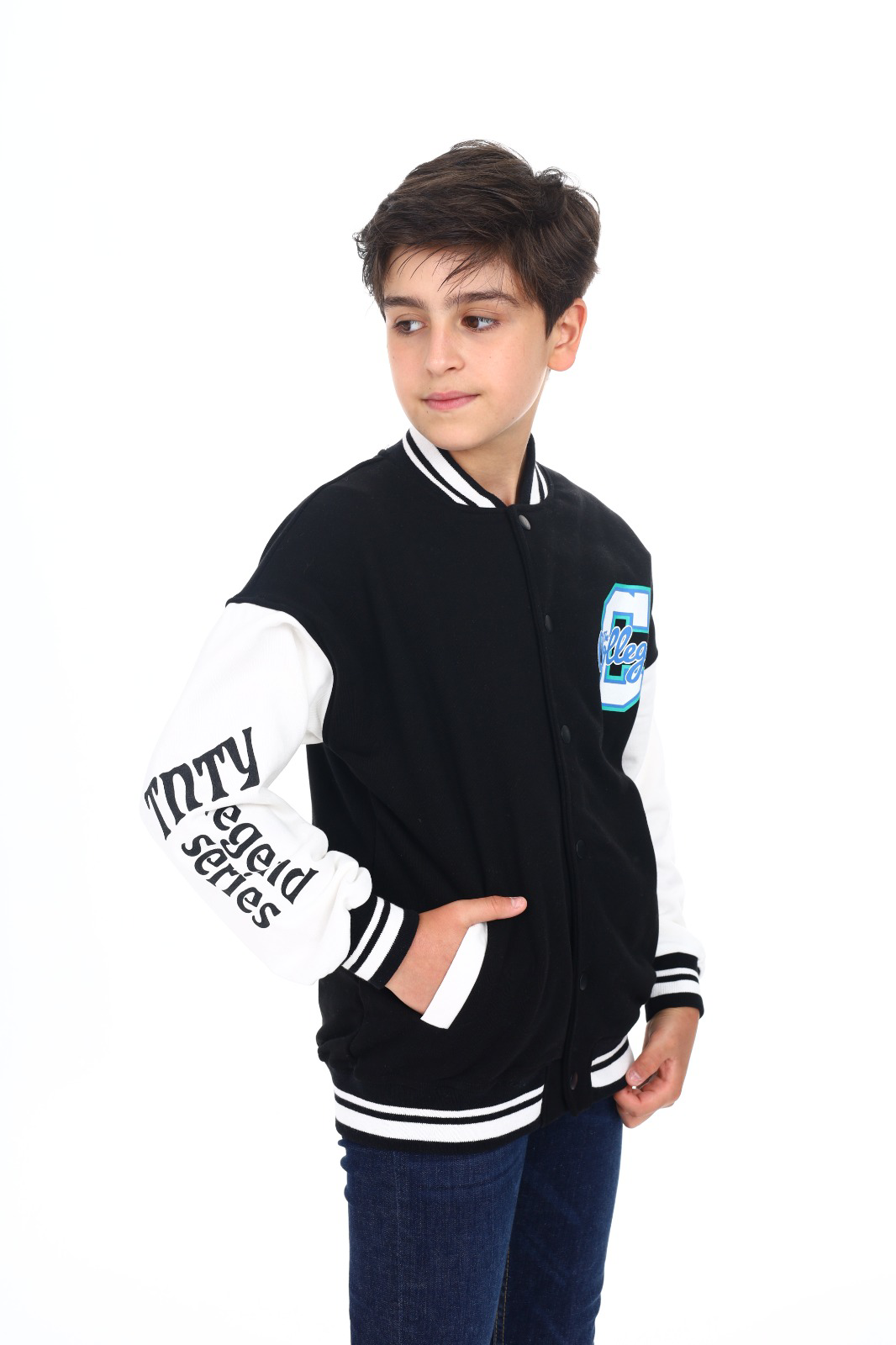 Toontoy Erkek Çocuk Baskılı Kolej Hırka