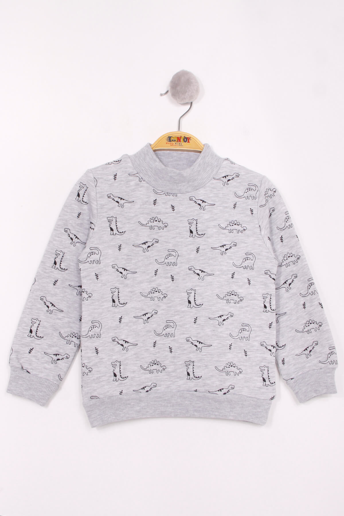 Toontoy Erkek Çocuk Dinazor Baskılı Sweatshirt
