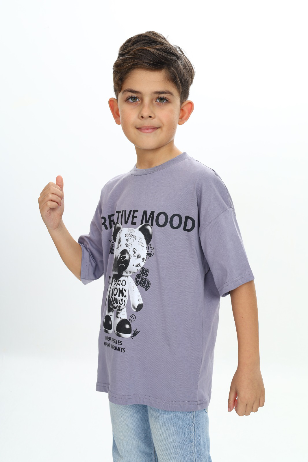 Toontoy Erkek Çocuk Creatıve Mood Baskılı Tişört
