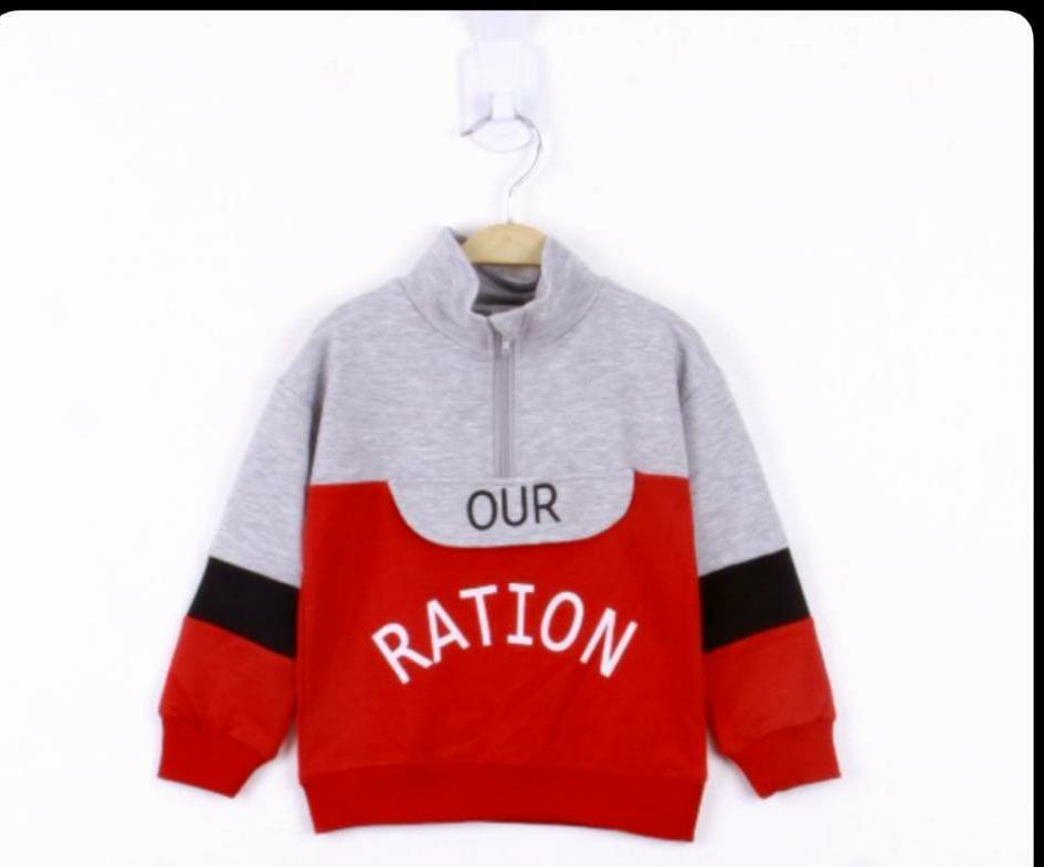 Toontoy Erkek Çocuk Ration Baskılı Sweatshirt