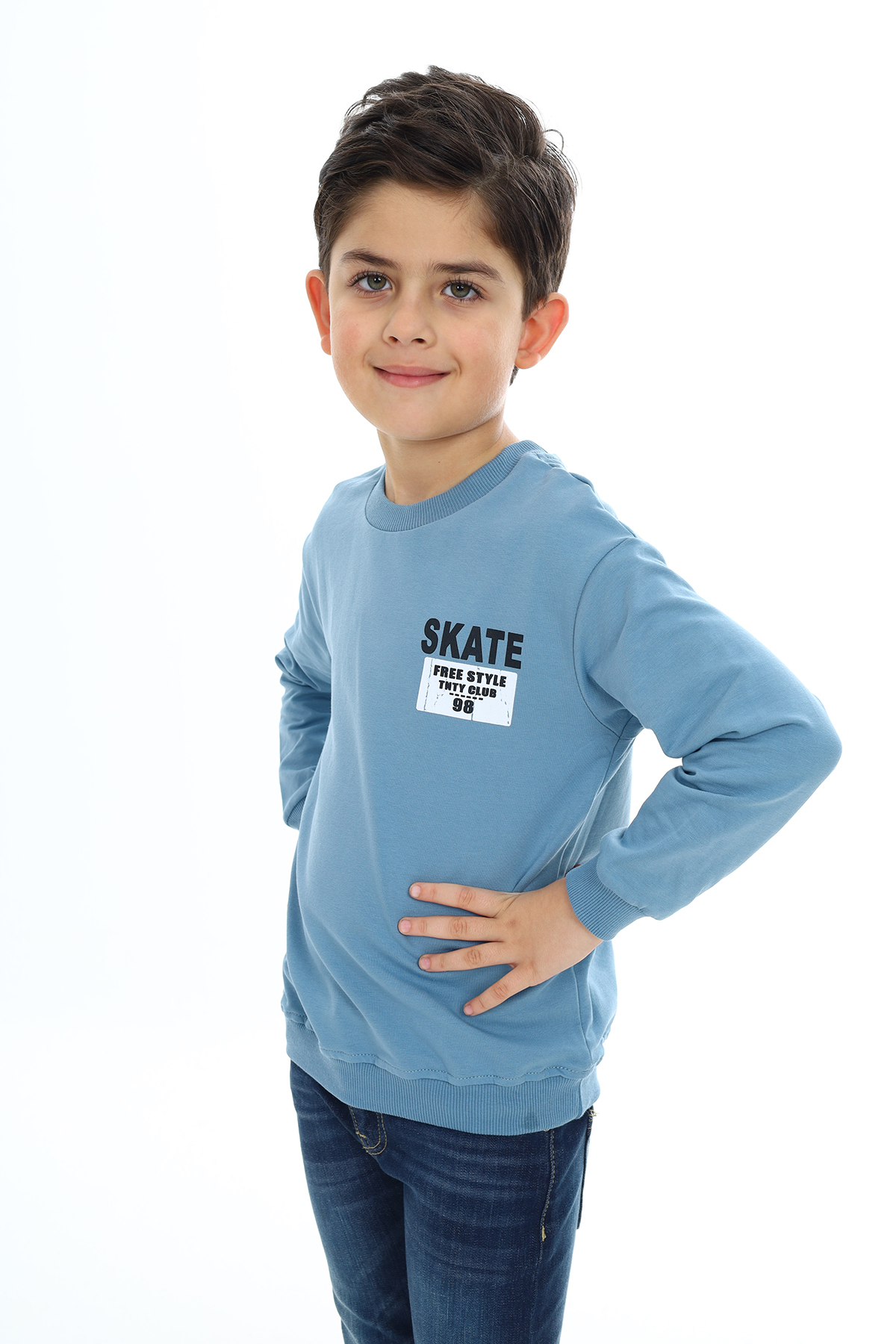 Toontoy Erkek Çocuk Baskılı Sweatshirt