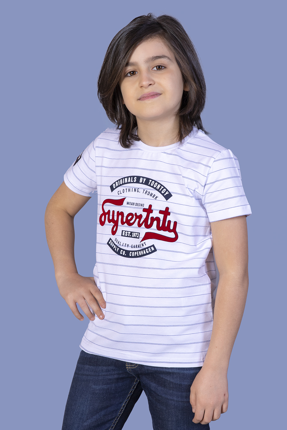 Toontoy Erkek Çocuk Çizgili Tişört