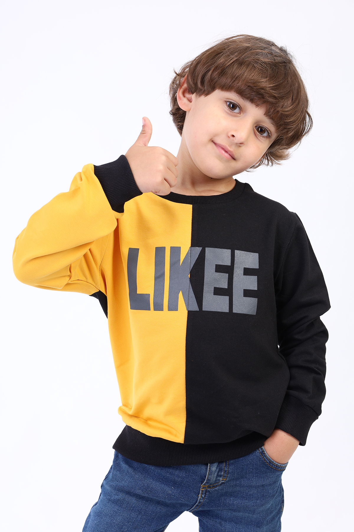 Toontoy Erkek Çocuk İki Renkli Baskılı Sweatshirt