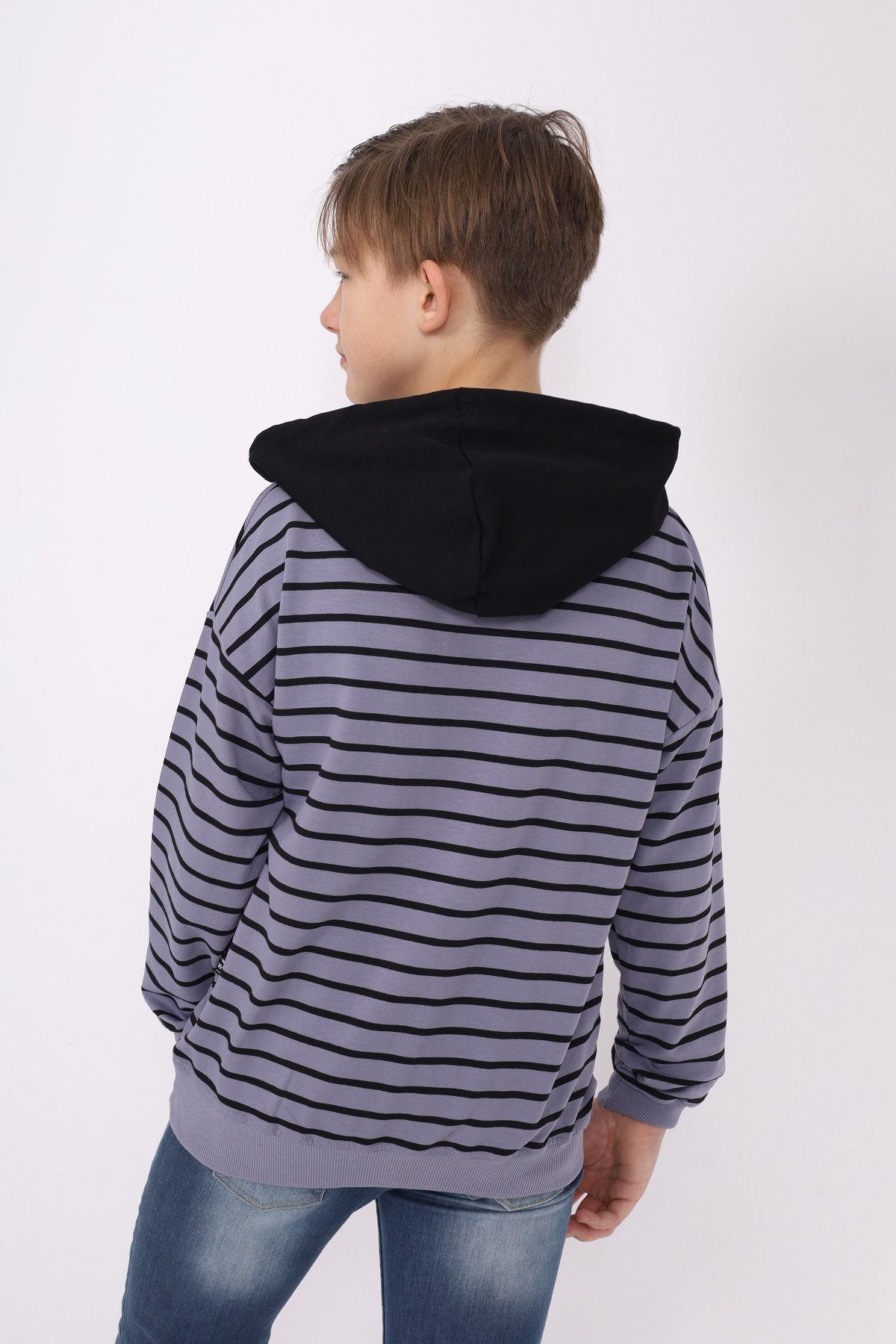 Toontoy Erkek Çocuk Çizgili Sweatshirt