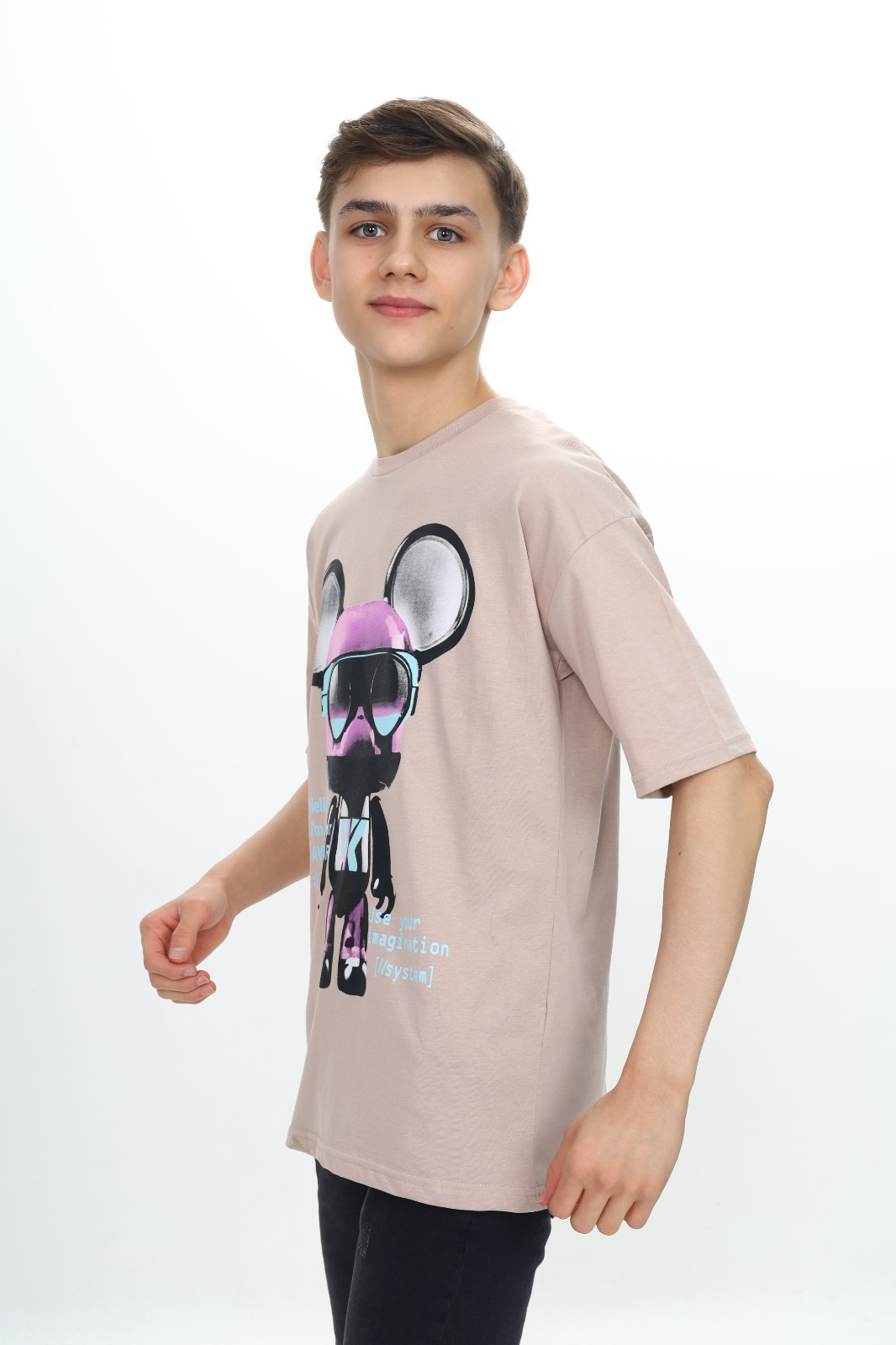 Toontoy Erkek Çocuk Robot Baskılı Tişört