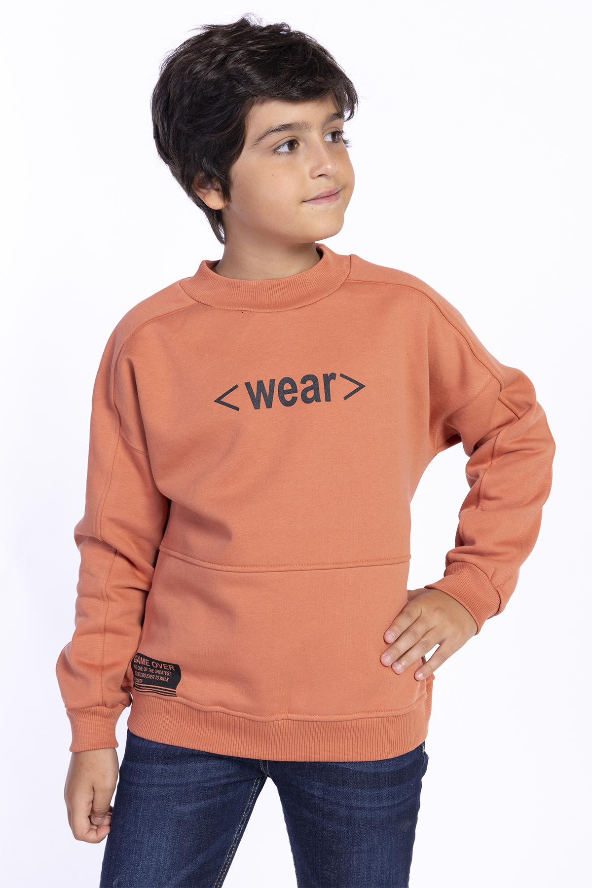 Toontoy Erkek Çocuk Balıkçı Yaka Sweatshirt