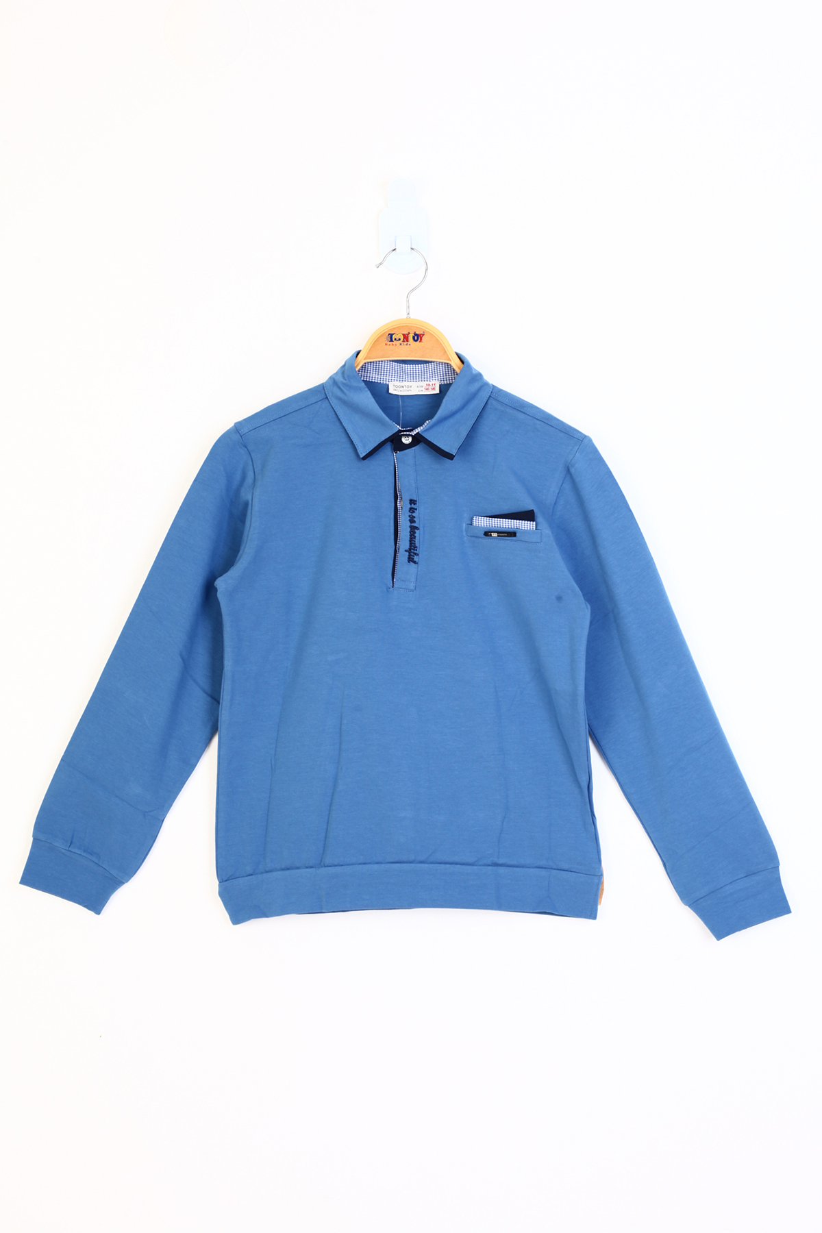 Toontoy Erkek Çocuk Gömlek Yaka Sweatshirt Toontoy Erkek Çocuk Gömlek Yaka Sweatshirt