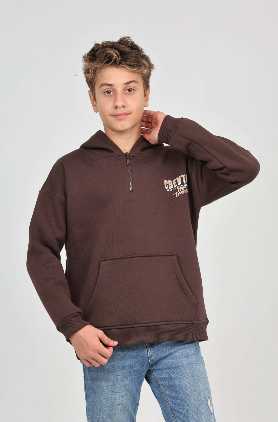 Toontoy Erkek Çocuk Create Baskılı Sweatshirt