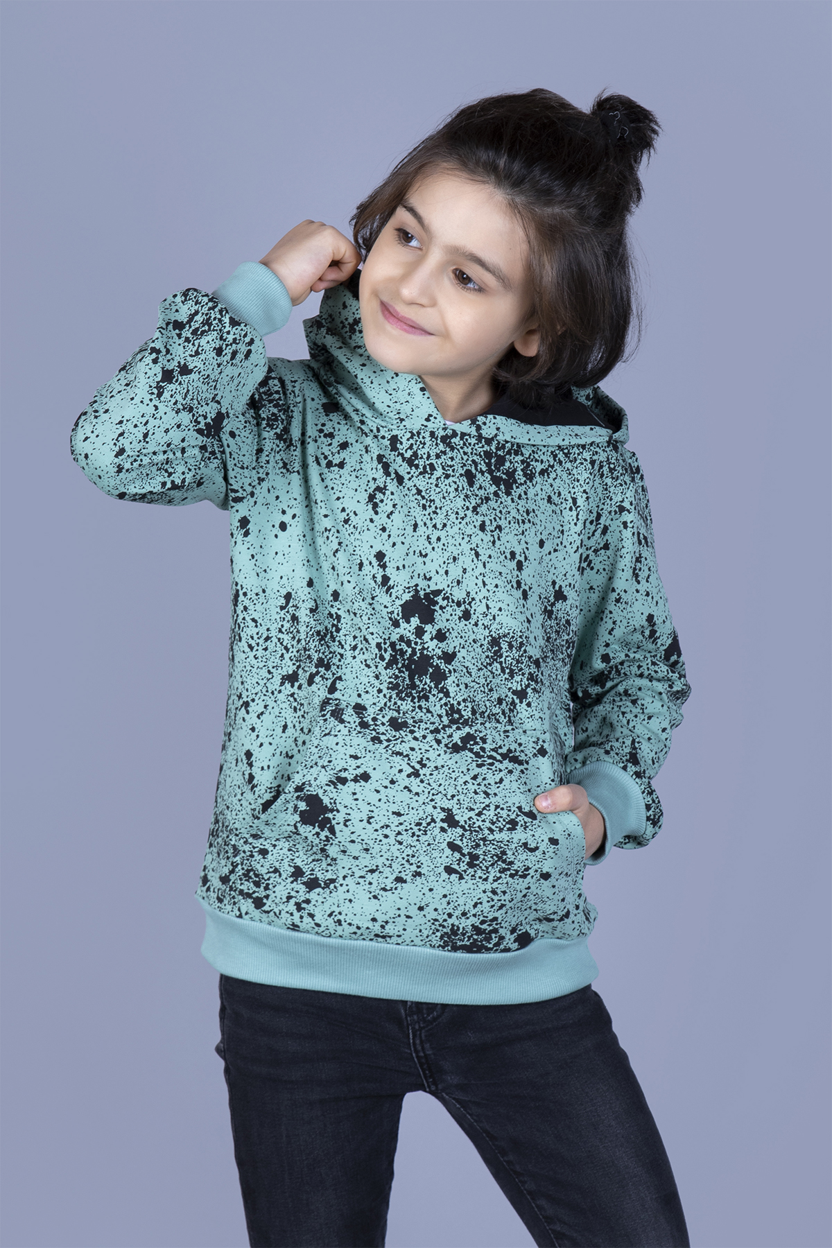 Toontoy Erkek Çocuk Püskürtme Baskılı Sweatshirt
