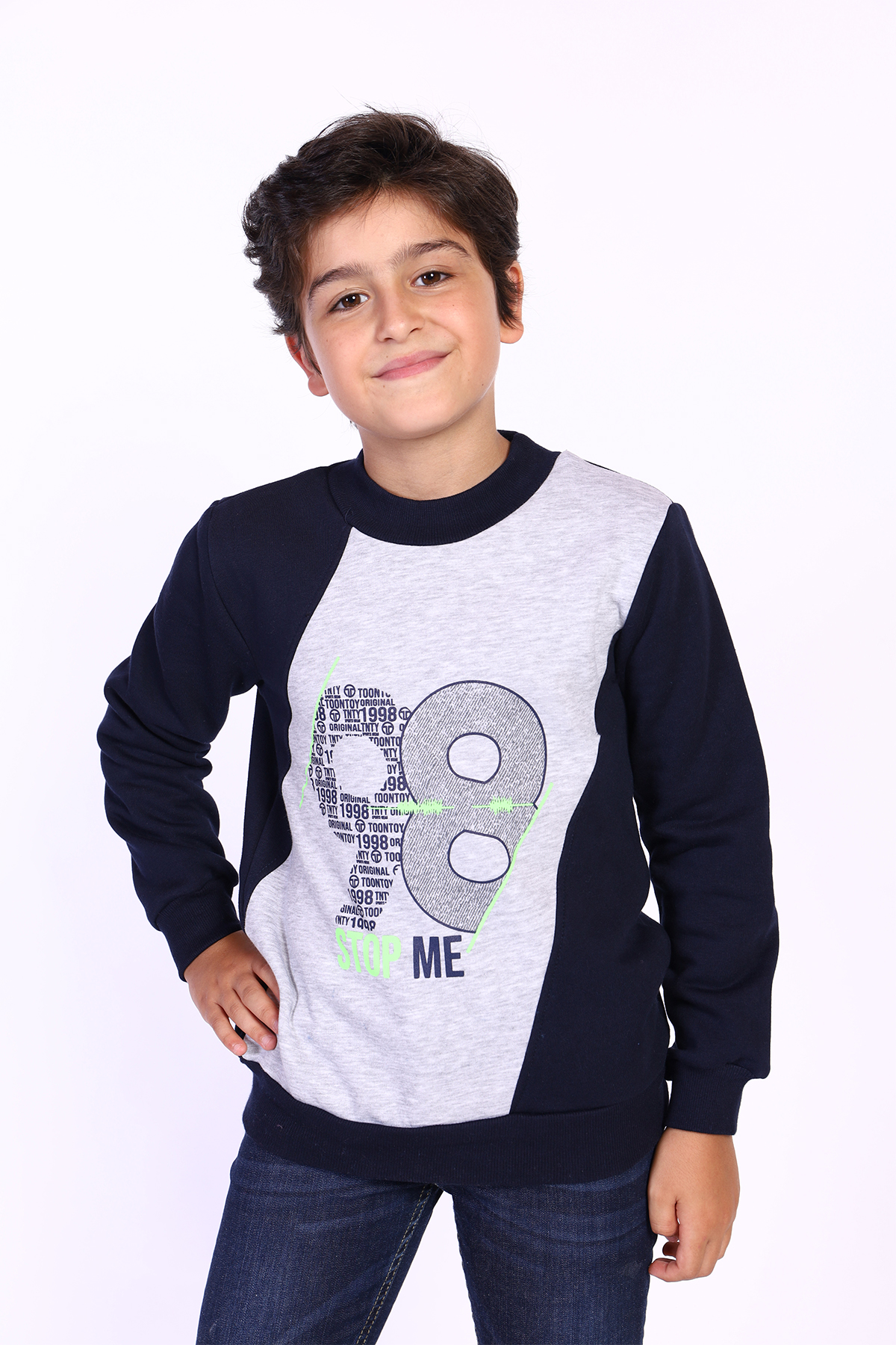 Toontoy Erkek Çocuk Baskılı Sweatshirt