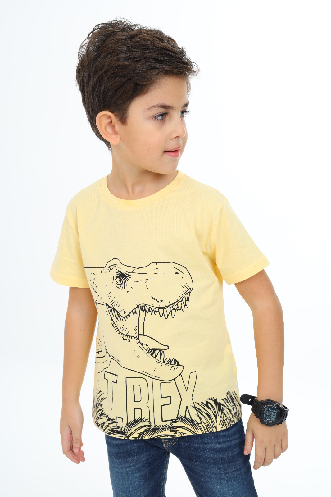 Toontoy Erkek Çocuk Trex Baskılı Tişört