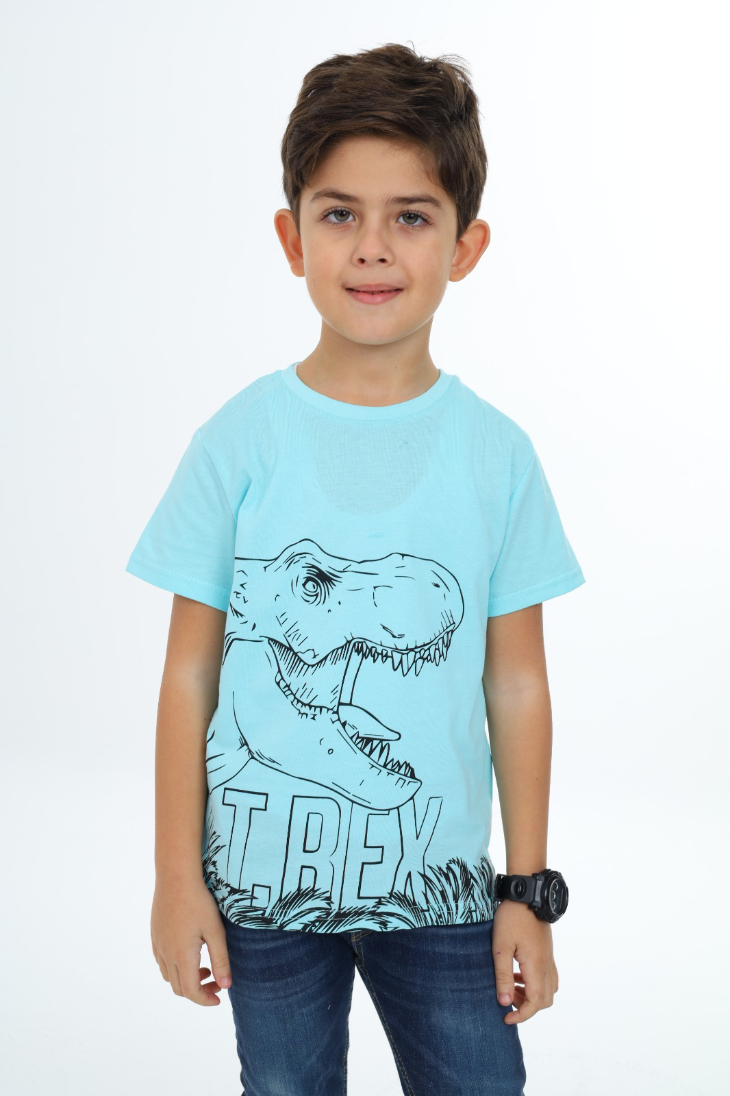 Toontoy Erkek Çocuk Trex Baskılı Tişört