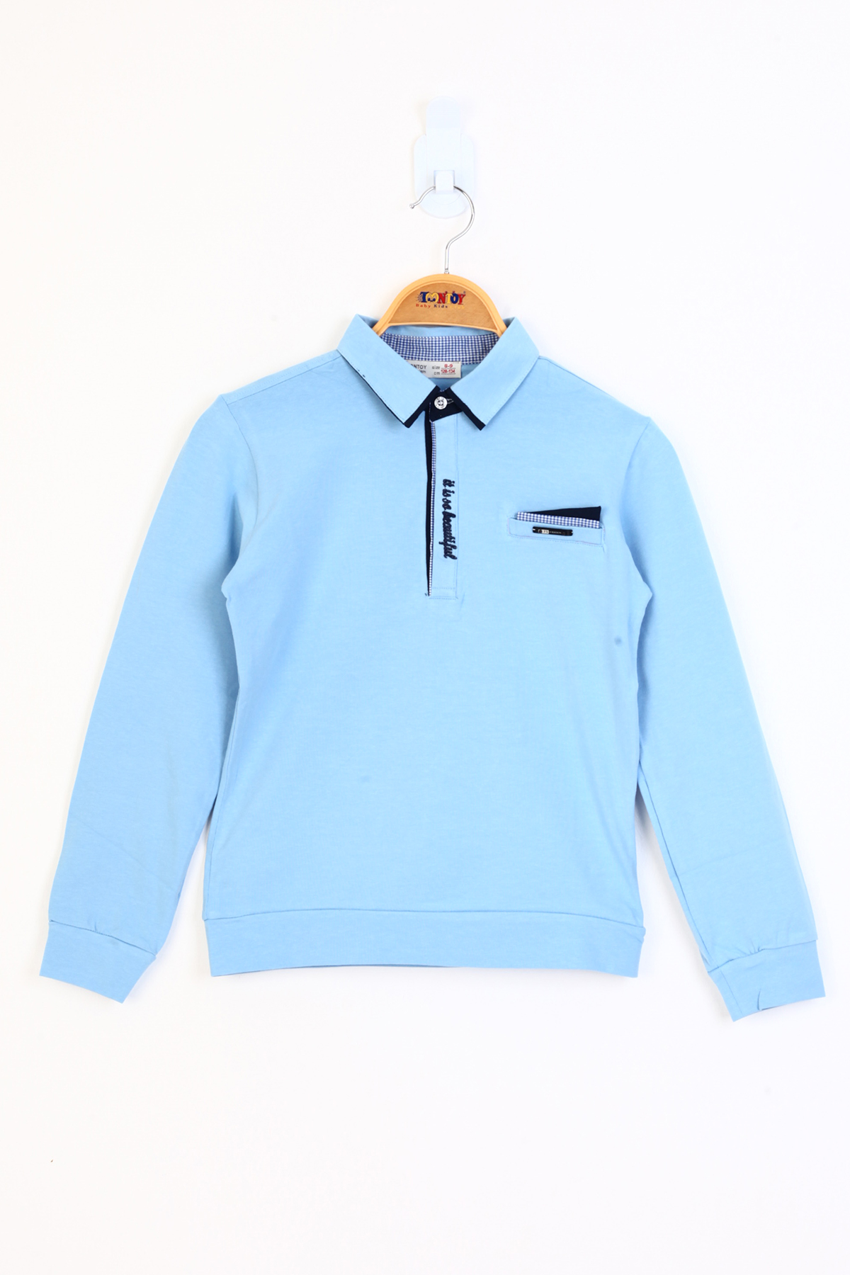 Toontoy Erkek Çocuk Gömlek Yaka Sweatshirt Toontoy Erkek Çocuk Gömlek Yaka Sweatshirt