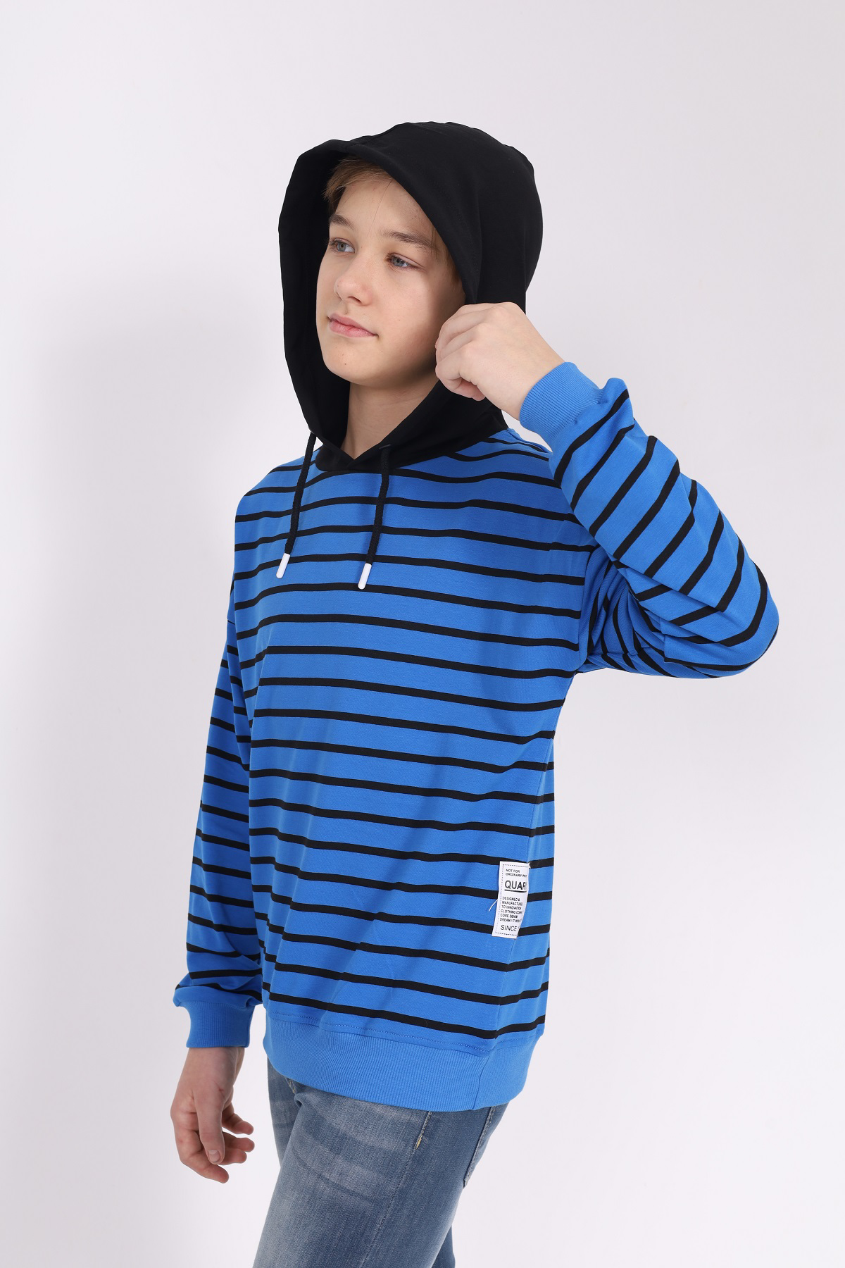 Toontoy Erkek Çocuk Çizgili Sweatshirt