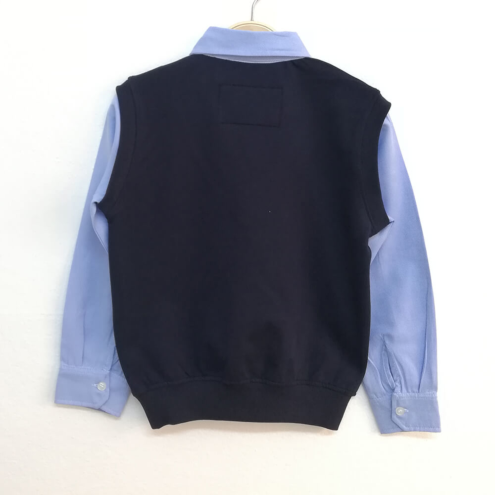 Toontoy Erkek Çocuk Gömlek Yaka Okul Sweatshirt