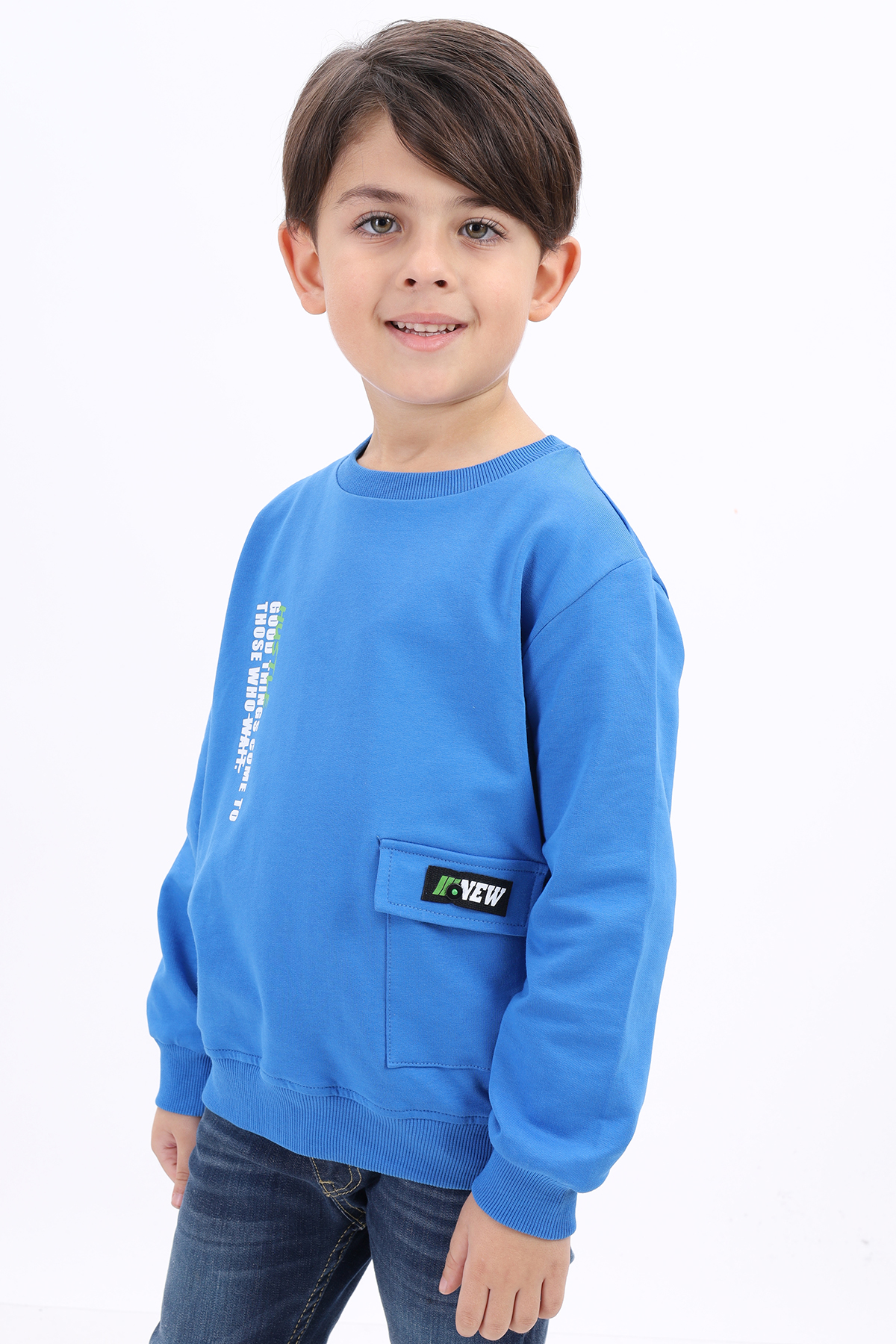 Toontoy Erkek Çocuk Baskılı Sweatshirt