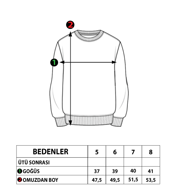 Toontoy Erkek Çocuk Baskılı Sweatshirt