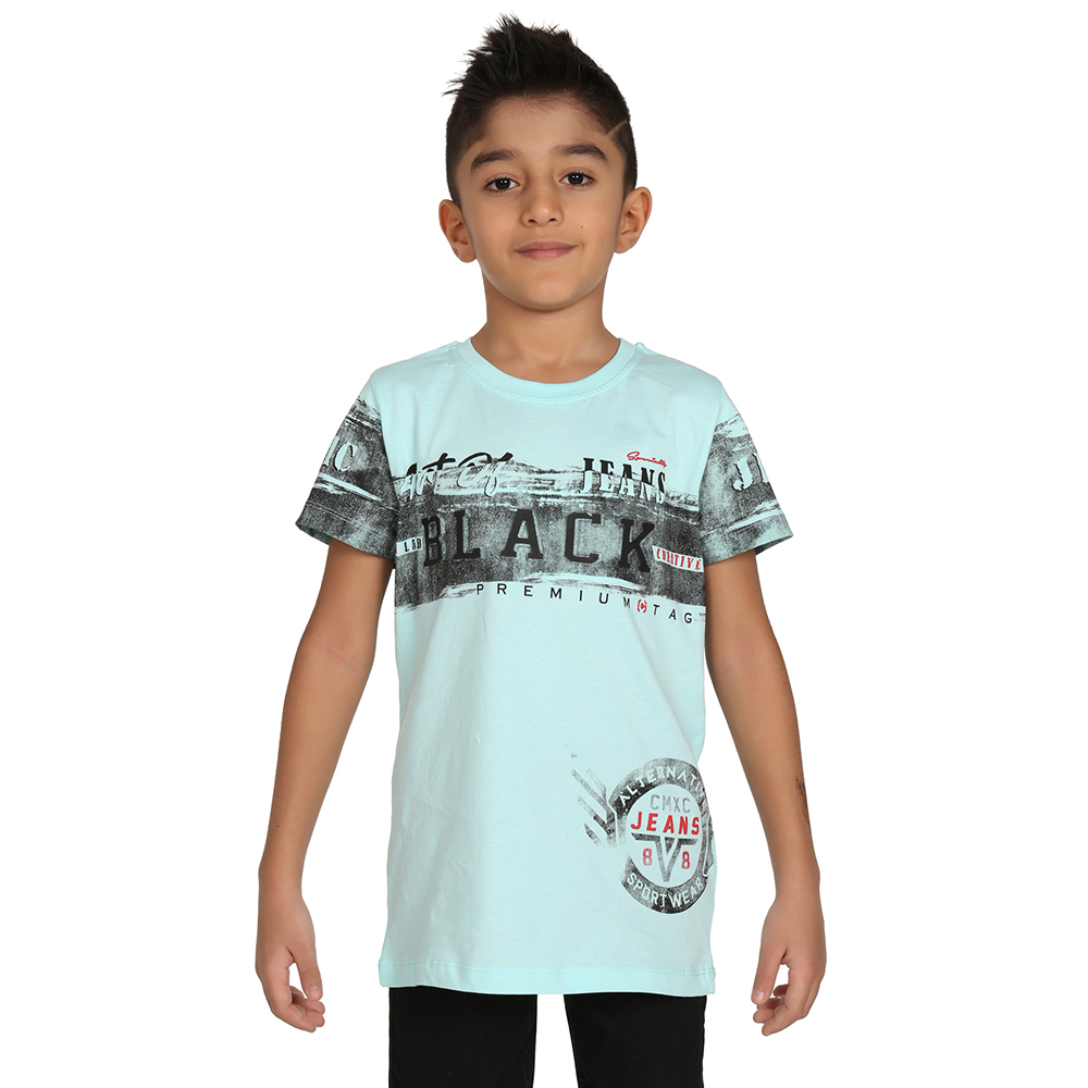 Toontoy  Erkek Çocuk T-Shirt Black Baskılı