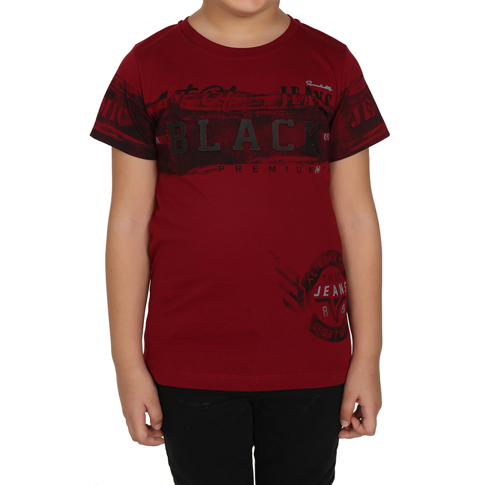 Toontoy  Erkek Çocuk T-Shirt Black Baskılı
