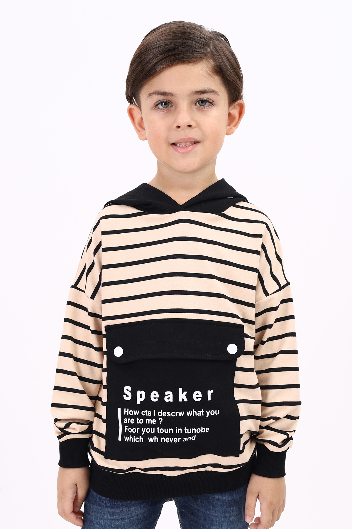 Toontoy Erkek Çocuk  Speaker Baskılı Sweatshirt