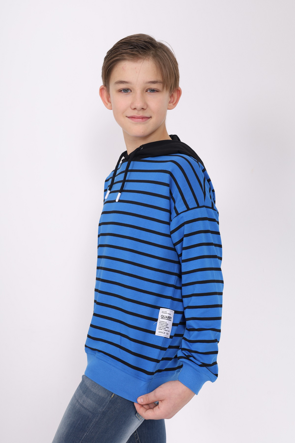 Toontoy Erkek Çocuk Çizgili Sweatshirt