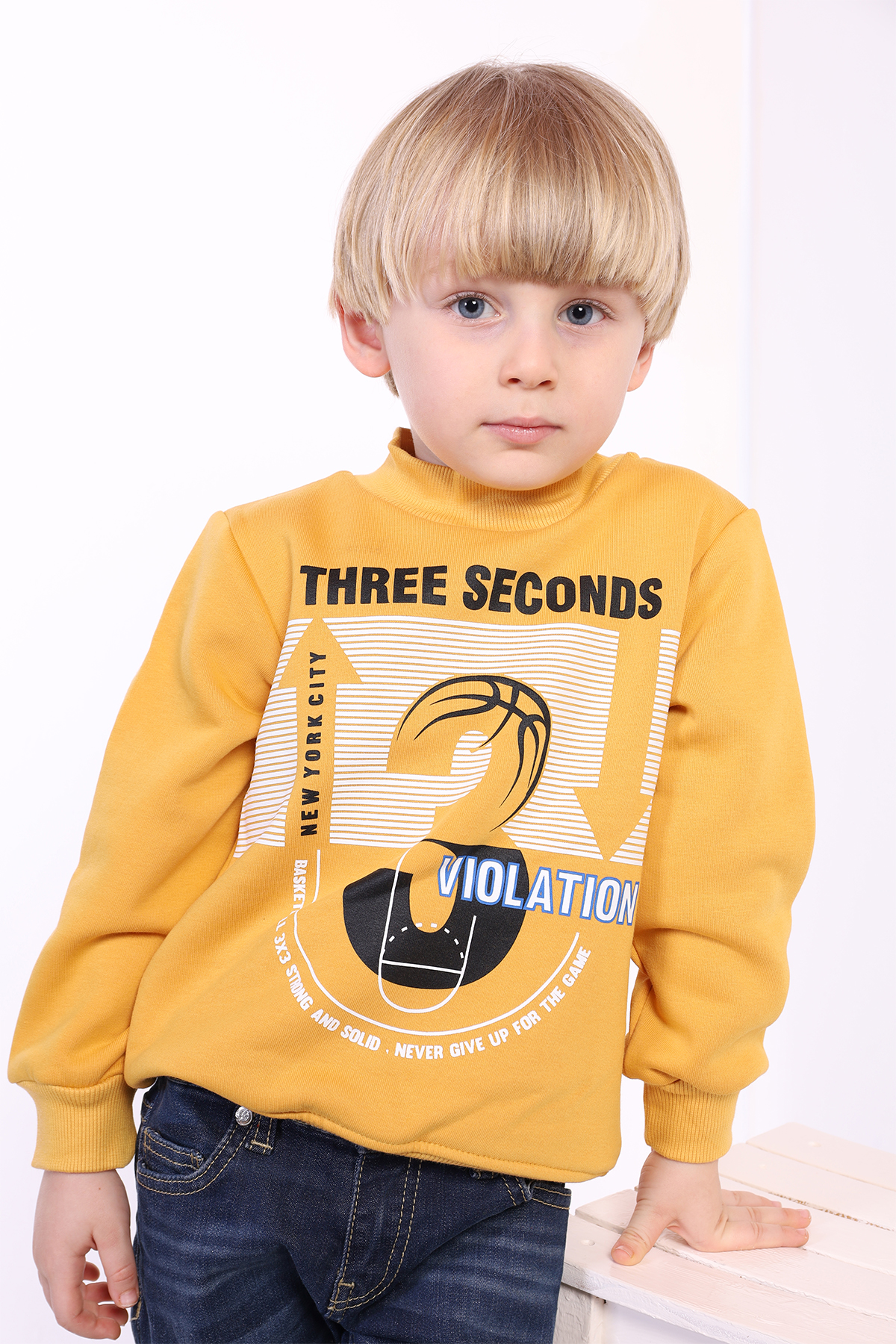 Toontoy Erkek Çocuk 3 Vıolatıon Baskılı Sweatshirt