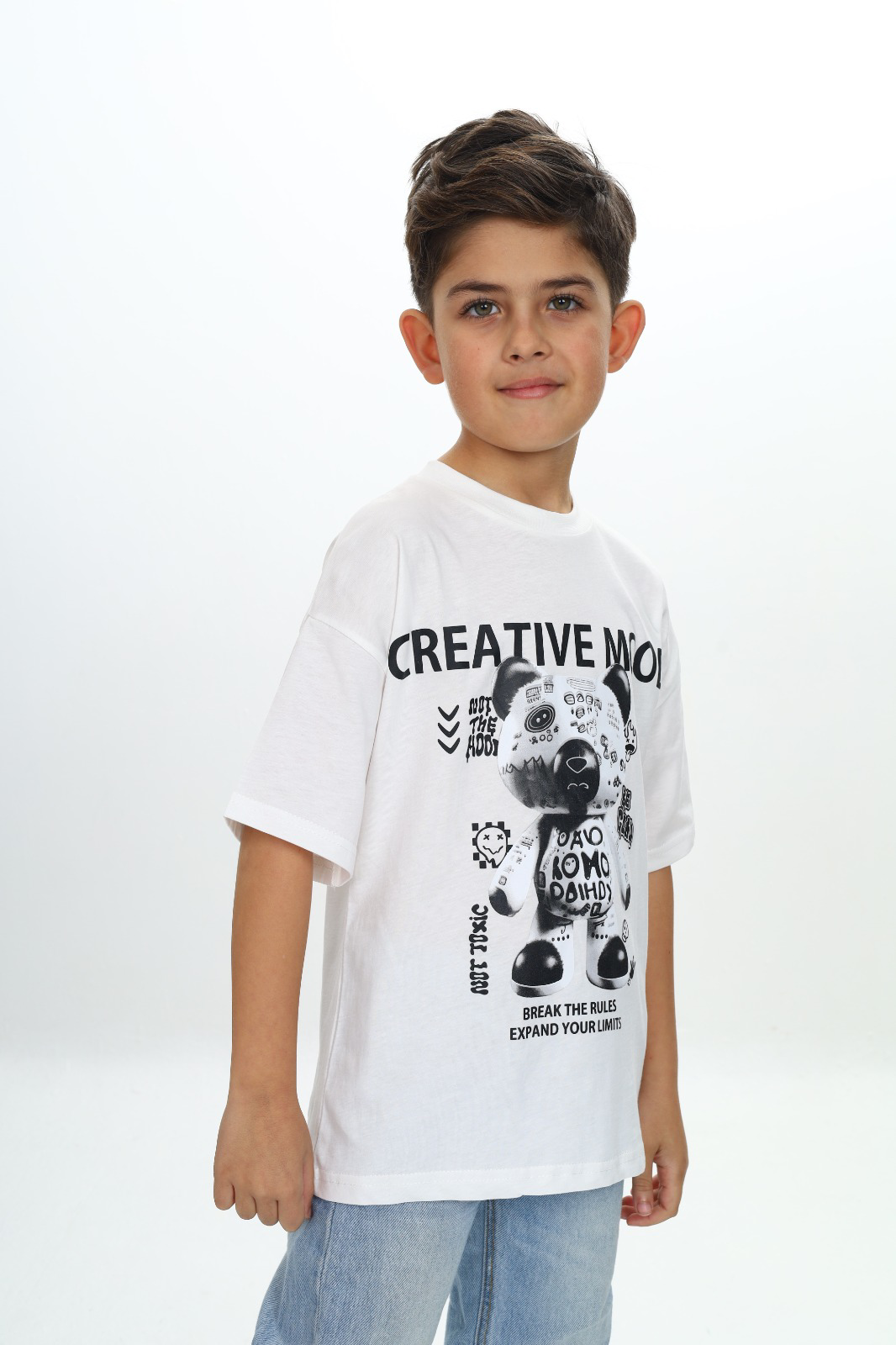 Toontoy Erkek Çocuk Creatıve Mood Baskılı Tişört
