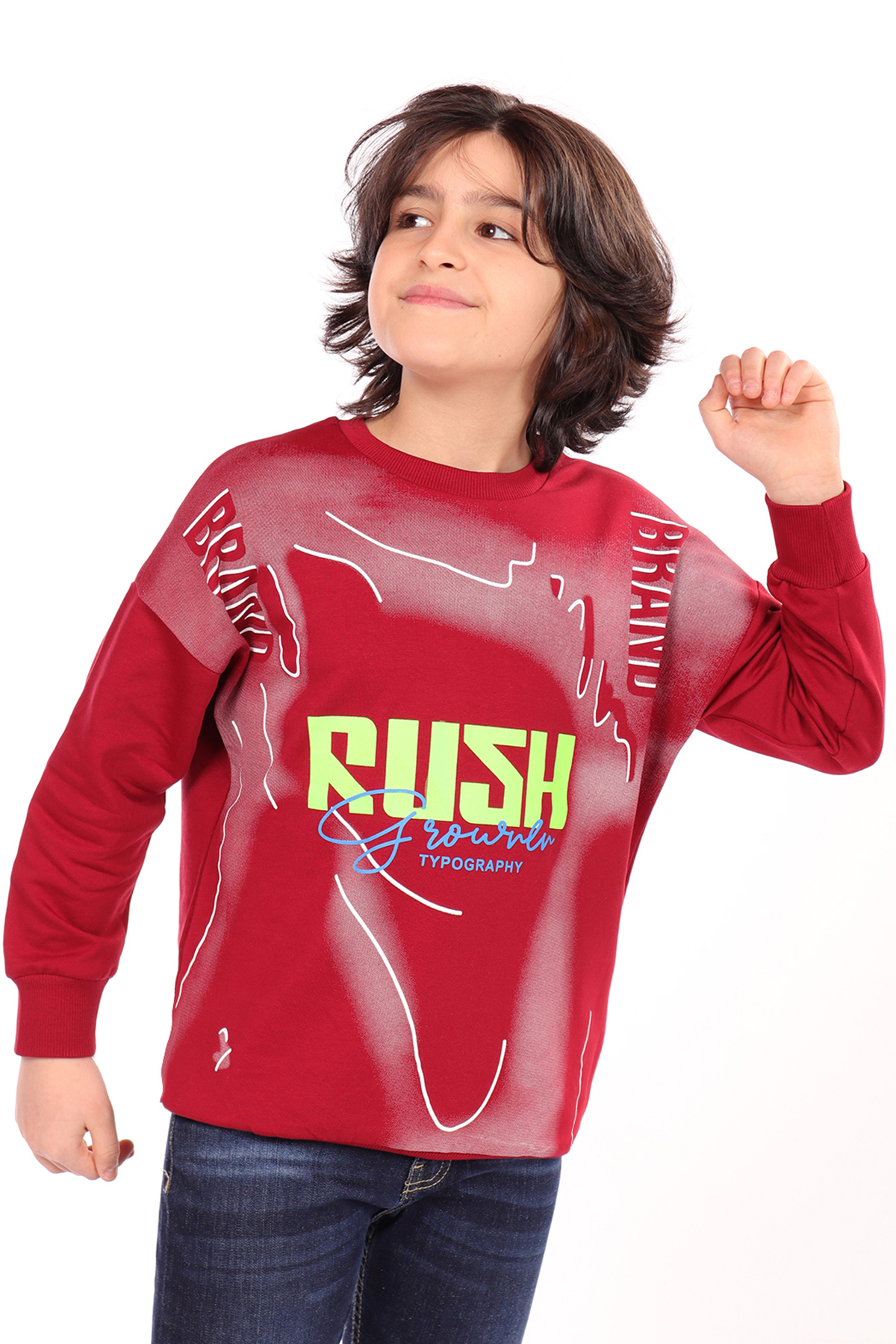 Toontoy Erkek Çocuk Baskılı Sweatshirt
