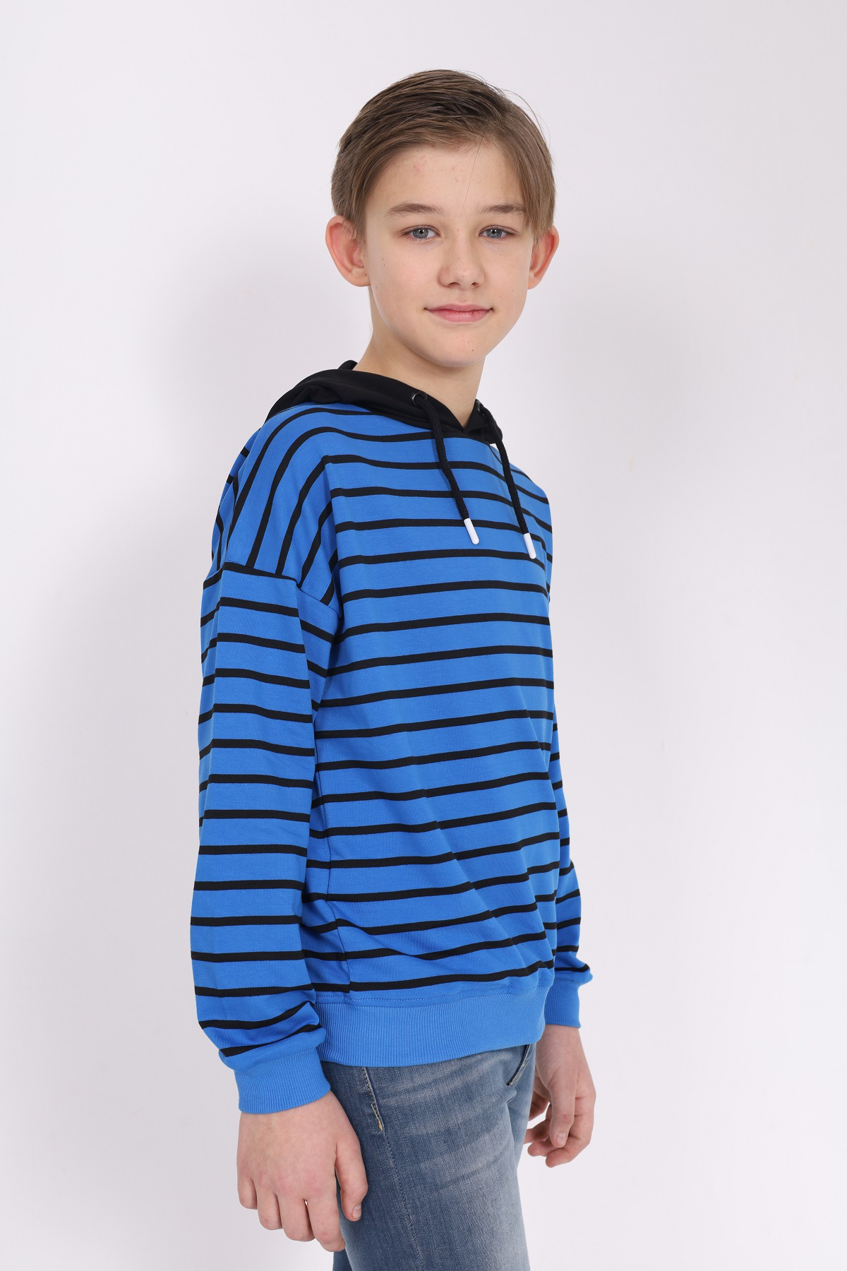 Toontoy Erkek Çocuk Çizgili Sweatshirt