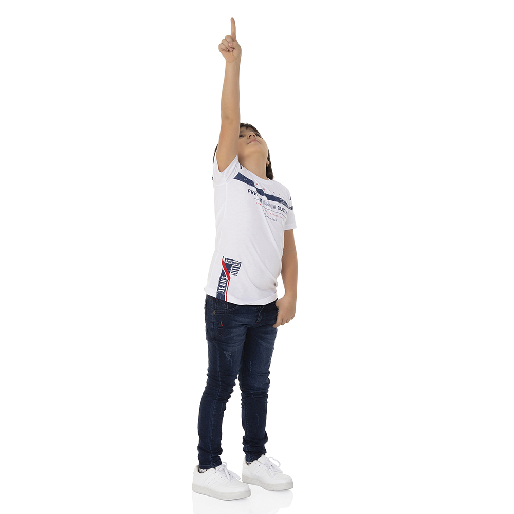 Toontoy  Erkek Çocuk T-Shirt Ön Ve Kol Baskı
