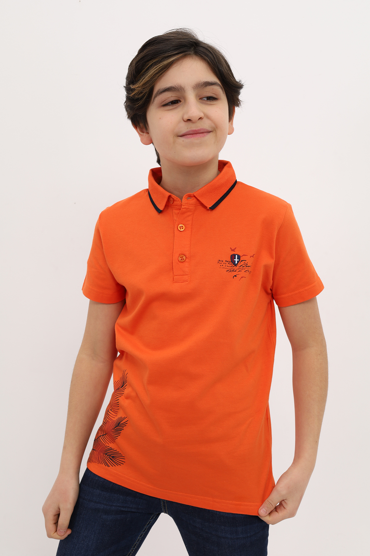 Toontoy  Erkek Çocuk Yikama Efektli Baskili Şortlu Takim