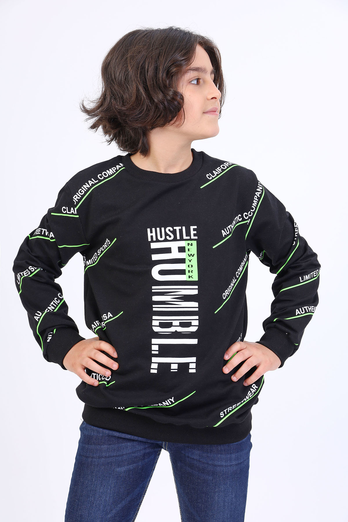 Toontoy Erkek Çocuk Baskılı Sweatshirt Toontoy Erkek Çocuk Baskılı Sweatshirt