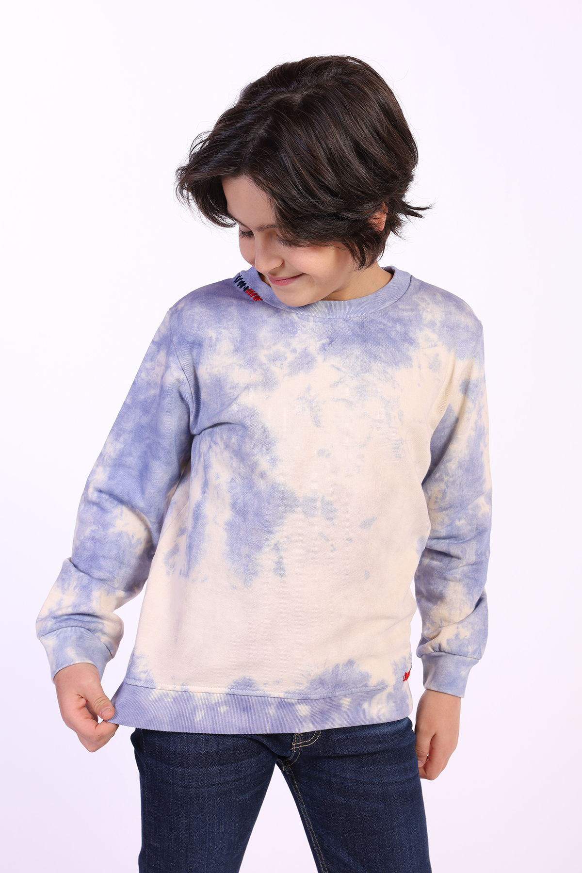 Toontoy Erkek Çocuk Batik Desenli Sweatshirt