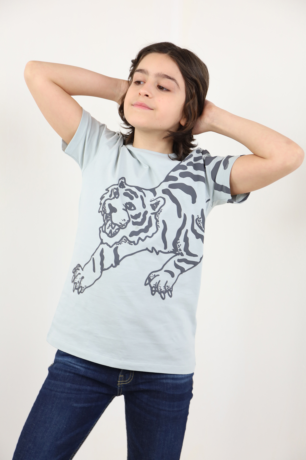 Toontoy Erkek Çocuk Kaplan Baskılı Tişört