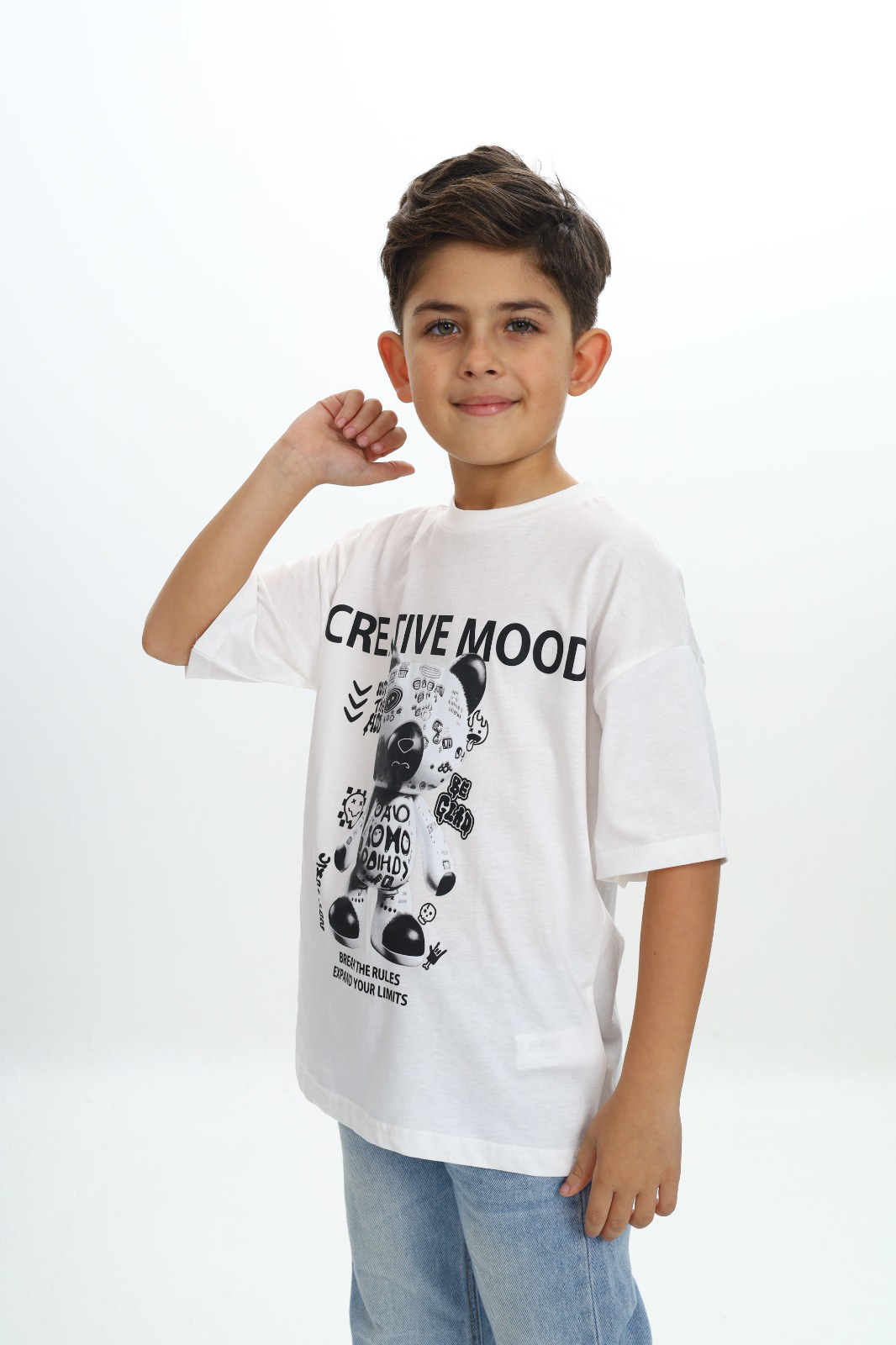 Toontoy Erkek Çocuk Creatıve Mood Baskılı Tişört