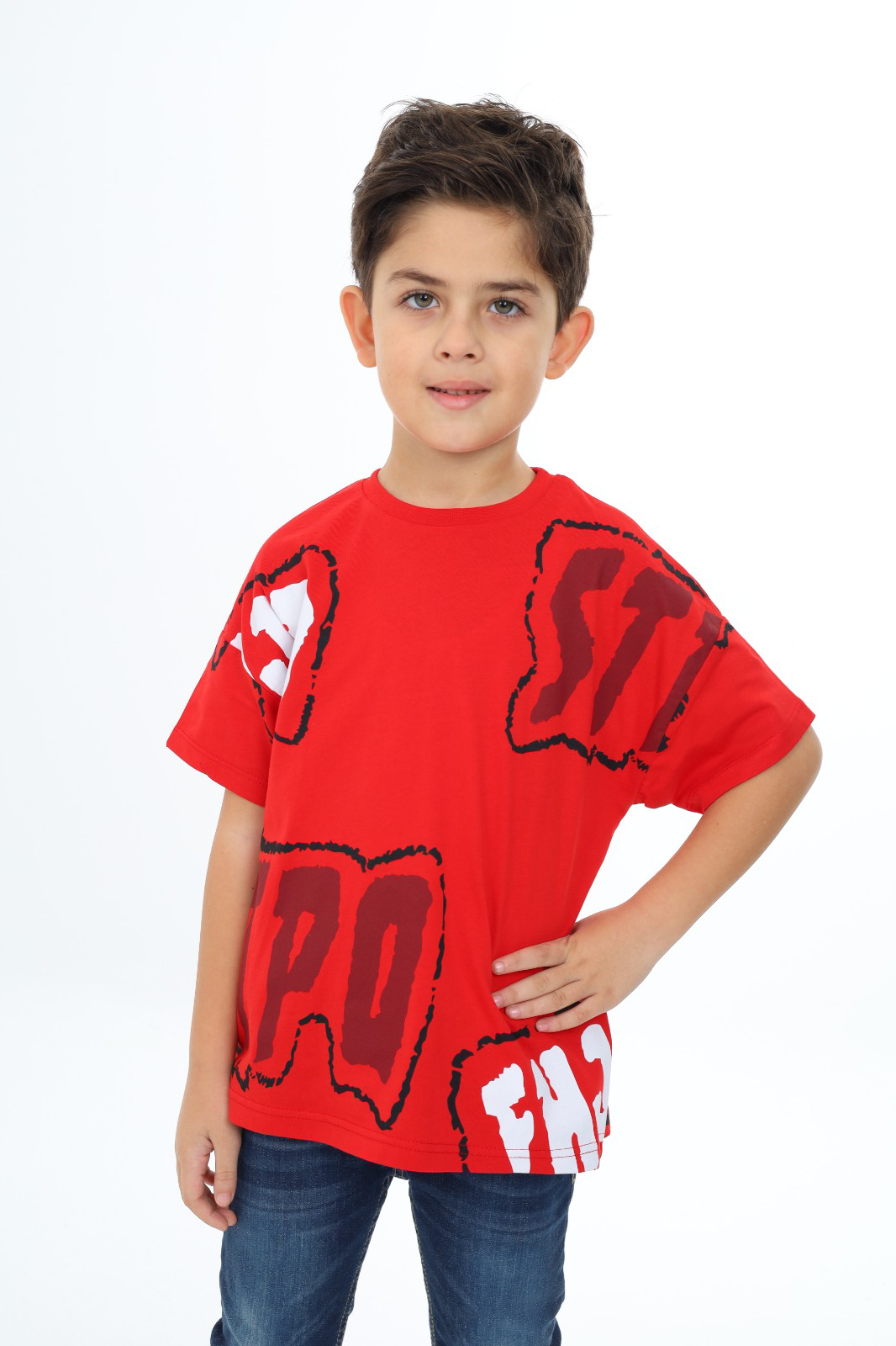 Toontoy Erkek Çocuk  Stpo Baskılı Tişört
